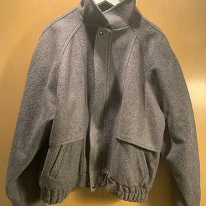 Vintage Wool Givenchy Monsieur grey bomber jacket